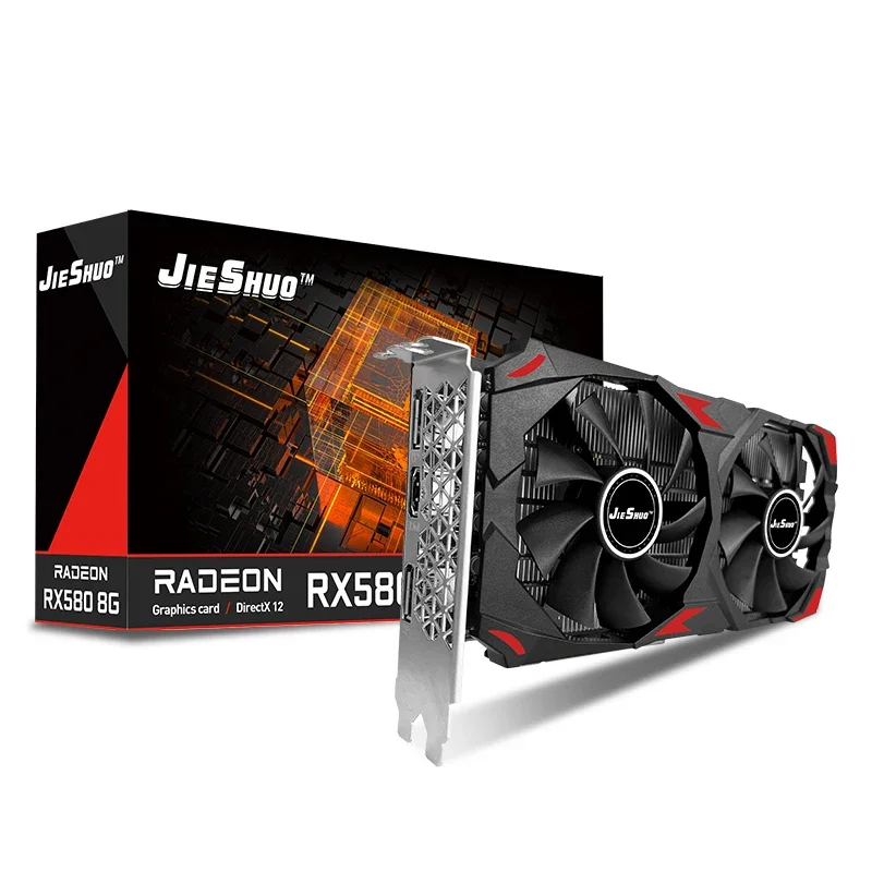 การ์ดจอ JIESHUO AMD RX 580 8G  - Rx 580 8Gb 2048Sp Gpu บทวิจารณ์และราคา